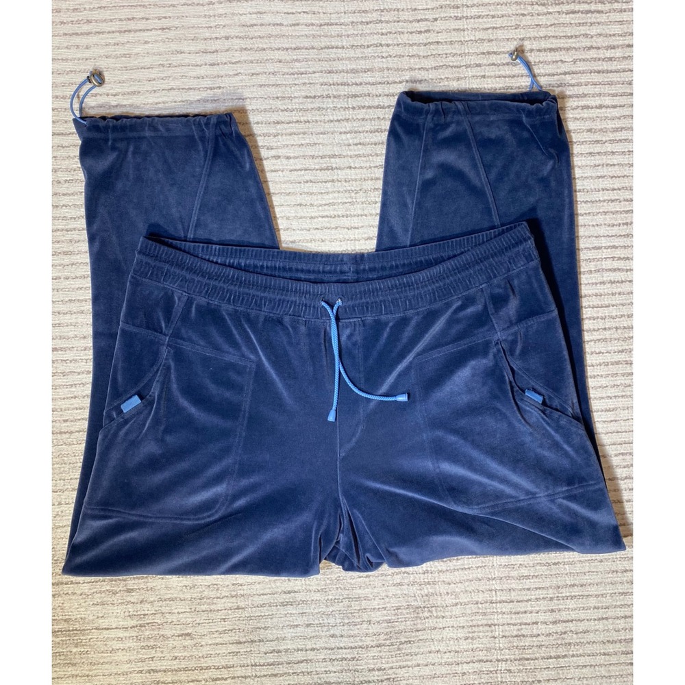 Vintage Jordan Velour Track Pants Navy Blue XL Jumpman Y2K Joggers Drawstring